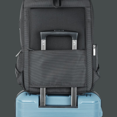 Balo Laptop 15.6 Inch SAKOS PLANUS Phối Da Cao Cấp - Hàng Chính Hãng