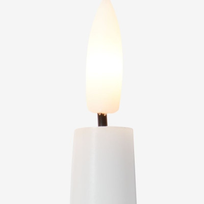 Nến điện | JYSK Askil | paraffin | trắng | bộ 2 chiếc | C18cm