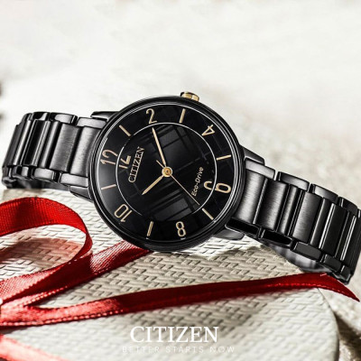 Đồng Hồ Nữ Citizen Dây Thép Không Gỉ EM0528-82H - Mặt Xám (Sapphire)