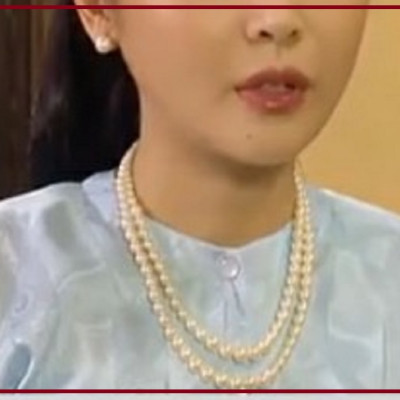 Bộ trang sức nữ chuỗi hạt 2 tầng hạt cườm giả ngọc siêu đẹp, sang trọng giá tốt