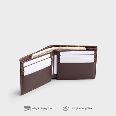 Ví nam da bò Trita ( Thời trang nam dáng ngang kiểu mỏng - Ví da RVN15 )
