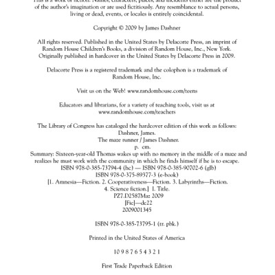 The Maze Runner: Book One (Now A Major Motion Picture)