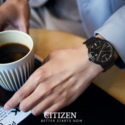 Đồng Hồ Nam Citizen Dây Thép Không Gỉ BM7465-84E - Mặt Đen