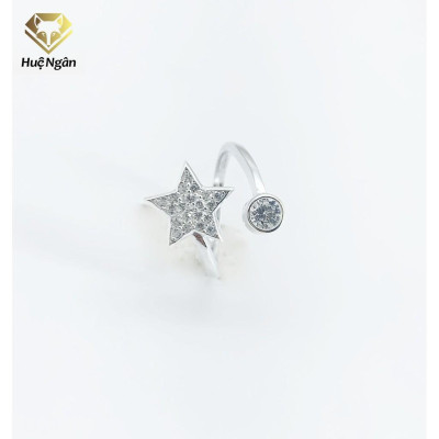 Nhẫn bạc 925 Huệ Ngân - Ngôi sao may mắn free size S160016