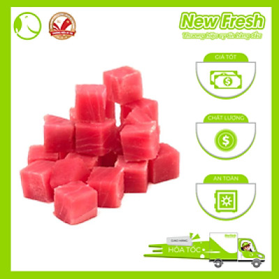 [GIAO NHANH HCM] Cá Ngừ Đại Dương Fillet Cắt Khối - Túi 450Gr