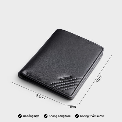 Ví nam da bò Trita ( Thời trang nam dáng đứng - Ví da RVN20 )