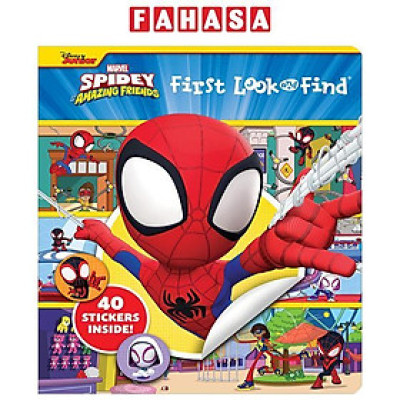 Sách ngoại văn: First Look And Find & Stickers Marvel Spidey