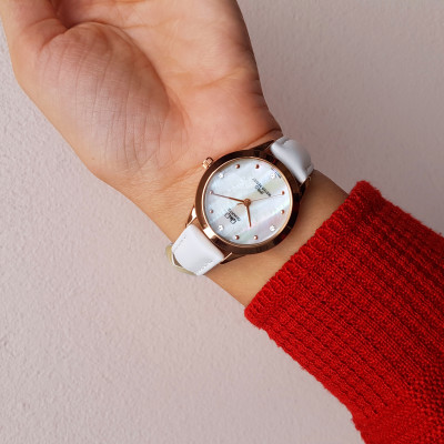 Đồng hồ nữ Q&Q Citizen QZ05J101Y dây da