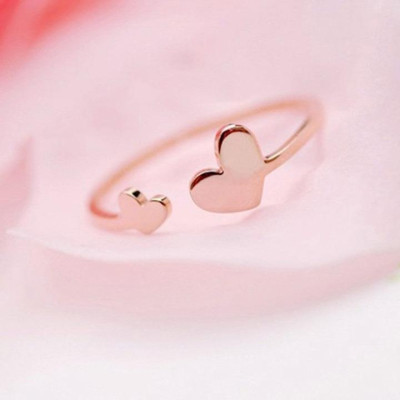 Nhẫn nữ - Nhẫn titan nữ thời trang cao cấp kiểu trái tim hở thép không gỉ titanium trangsucpt 3 màu sắc NNUT37