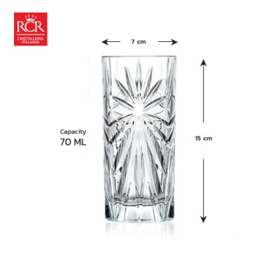 Ly Thuỷ Tinh Pha Lê Ý RCR - Oasis HB Tumbler 360 ml