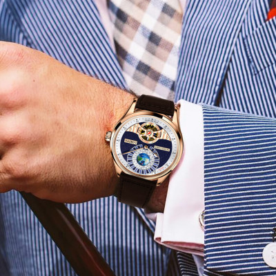 Đồng Hồ Nam LOBINNI No.16038-1 Chính Hãng Fullbox BH 24T Chịu Nước 50m Kính Chống Xước Dây Da Cao Cấp (Máy Cơ Tự Động)