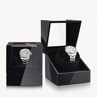 ￼Hộp Đựng Đồng Hồ Cơ Xoay Mẫu Mới Chất Liệu Gỗ Phủ Sơn PU Cao Cấp