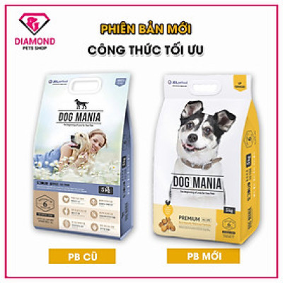 [5kg] THỨC ĂN HẠT CHO CHÓ MỌI LỨA TUỔI DOG MANIA PREMIUM TÚI 5kg