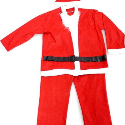 Set 5 món quần áo ông già noel người lớn vải nhung