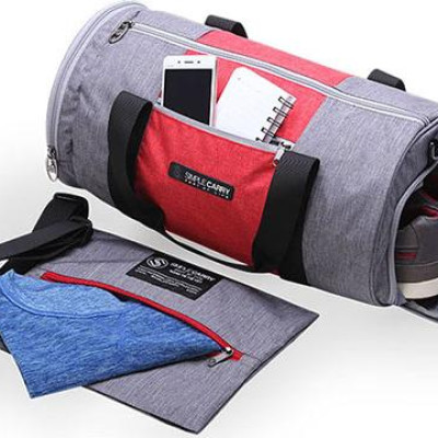 Túi đeo Gym bag small Grey/Red
