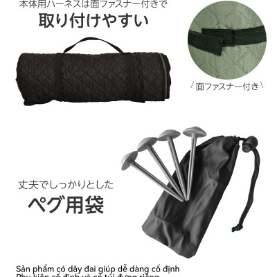 Lysin - thảm lót dã ngoại ngoài trời camping cắm trại du lịch, picnic, ngăn côn trùng, ngăn dị vật, chắn gió