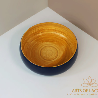 Bát Sơn Mài Màu Xanh Navy