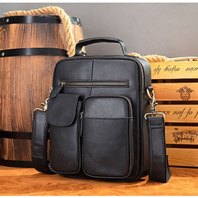 Túi đeo chéo nam da bò thô nguyên tấm Marrant BHM3552