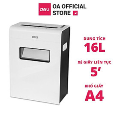 Máy Hủy Tài Liệu, Thẻ Đĩa Cao Cấp Deli - Phù Hợp Bảo Mật Giấy Tờ Trong Doanh Nghiệp, Văn Phòng, Nhà Trường - Hàng chính hãng - E9921-EU