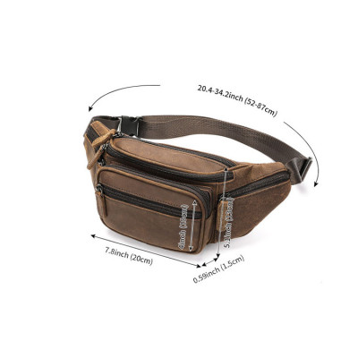 Túi Bao Tử, Túi Đeo Bụng, Túi Đeo Vai Da Bò Marrant BHM8879