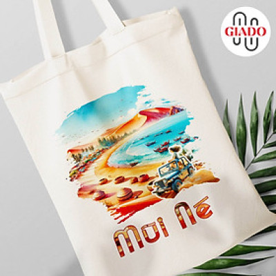 Túi canvas GIADO, túi vải bố, túi tote mẫu Mũi Né Bình Thuận