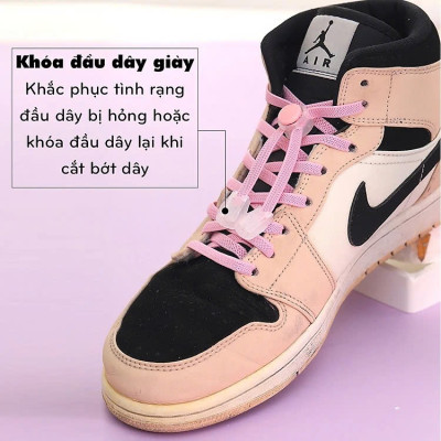 Phụ Kiện Khóa Dây Giày Không Cần Buộc Thắt Giày Thể Thao Bata Ngoài Trời MÀU NÂU