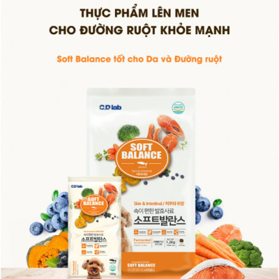 [1.2KG ] - Thức ăn hạt mềm cho chó mọi lứa tuổi vị cá hồi  SOFT BALANCE