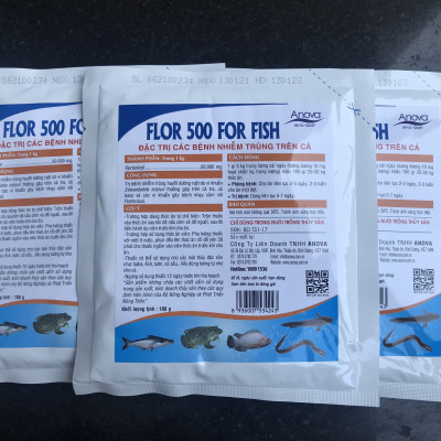 Flor 500 For Fish – Kháng Sinh Trị Các Bệnh Nhiễm Trùng Trên Cá (gói 100g)