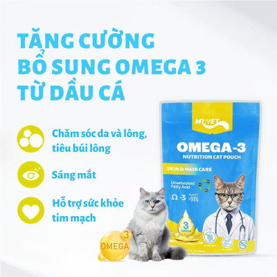 [Hỏa tốc] Pate Cho Mèo Mr.Vet Thức Ăn Ướt Bổ Sung Omega 3, Vitamin, L-Lysine Tăng Đề Kháng