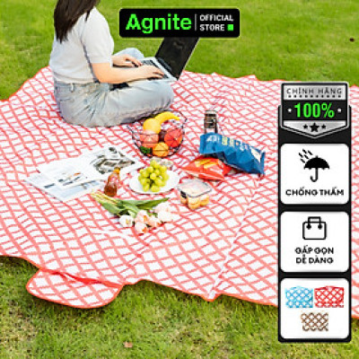 Thảm picnic, thảm dã ngoại chính hãng Agnite, thảm decor chống nước, nhiều màu đa kích thước dễ dàng gấp gọn như 1c túi