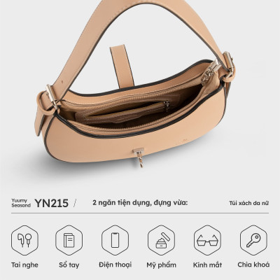 Túi Yuumy ( Thời trang nữ đi tiệc dáng cong - Túi đeo vai da Seasand YN215 )