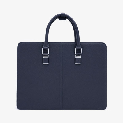 Cặp Da Doanh Nhân Túi Xách Nam GENCE CGL07 Da Bò Khóa Số Cao Cấp Màu Xanh Navy