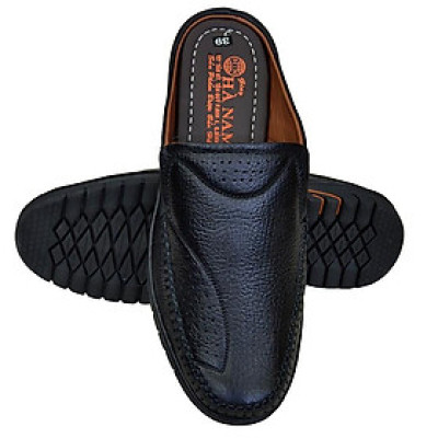 Dép Bít Mũi Nam Da Bò Thật TiTi ĐÔ Cao Cấp GSB2093d