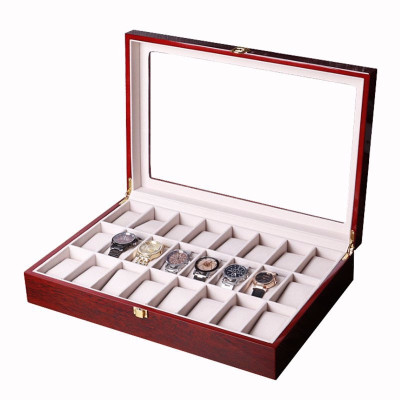 Hộp Gỗ Đựng Đồng Hồ 24 Cái SAIKE SAIKE S2424 - Hộp Đựng Nhiều Đồng Hồ