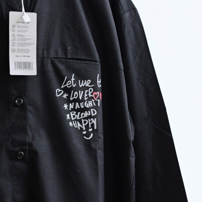 Áo sơ mi nữ tay dài form rộng