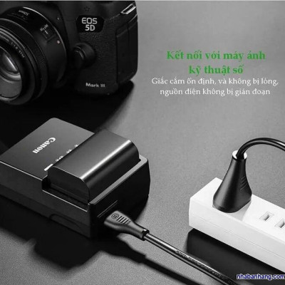 Ugreen UG40312CD159TK 1m dây nguồn số 8 dùng cho adapter sạc laptop - HÀNG CHÍNH HÃNG