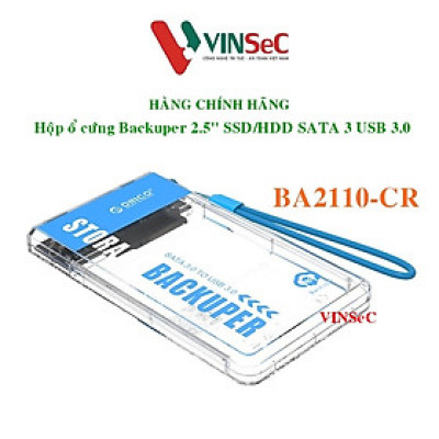 Hộp Ổ Cứng Orico BA2110-CR  Backuper 2.5" SSD/HDD SATA 3 USB 3.0 - Hàng Chính Hãng