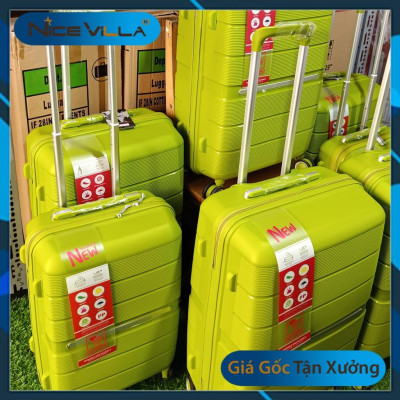 Vali Nhựa Dẻo PP NiceVilla Màu Xanh Lá Chống bể Vỡ Siêu Bền Size 20inch & 24inch Giá Sỉ [Hỏa Tốc HCM]