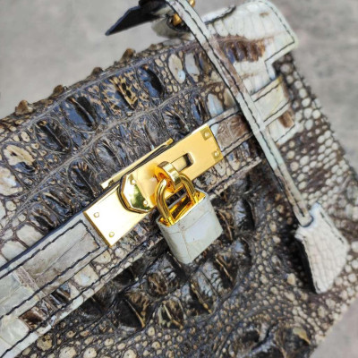 Túi xách nữ Da cá sấu nguyên thủy mộc mạc!