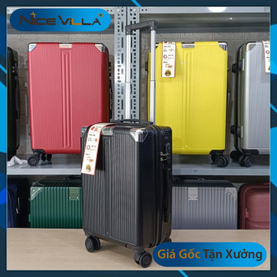 Vali Kéo Du Lịch Bọc Góc NiceVila - Vali nhựa Thời Trang 20/24 inch