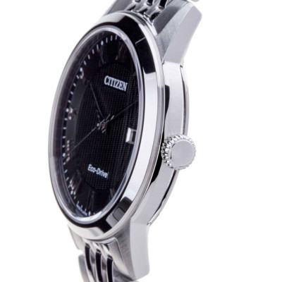 Đồng Hồ Nam Citizen Dây Thép Không Gỉ AW1230-51E - Mặt Đen (Sapphire)