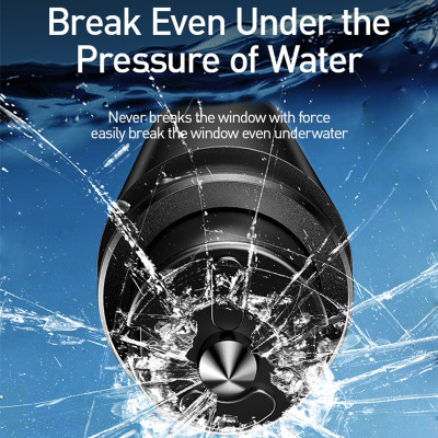 Dụng cụ sinh tồn Baseus Sharp Tool Safety Ham-mer CRSFH (tích hợp Dao cắt và phá kính) - Hàng chính hãng