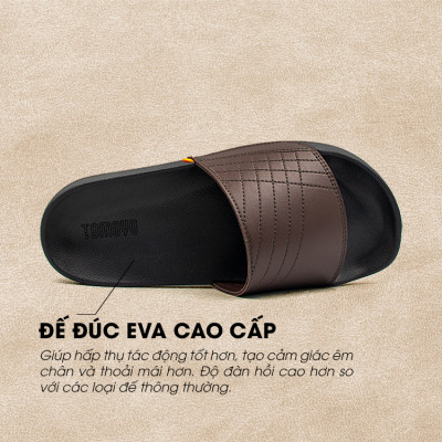 Tomoyo Dép Quai Ngang Da Microfiber Siêu Nhẹ TMD31402