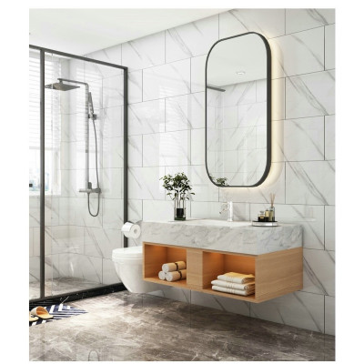 Bộ 15 Tấm Xốp Dán Tường 3D PVC Gỗ Xám 60x30cm Keo Sẵn Dày 2,5mm Cao Cấp, Sang Trọng