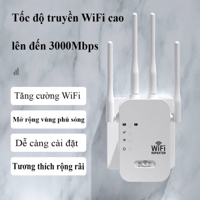 Kích sóng Wifi 4 râu tốc độ cao 300mpbs 2.4G Mở rộng vùng phủ sóng, cải thiện tốc độ mạng WiFi - Hàng chính hãng/ Hàng nhập khẩu