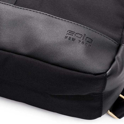 Balo Nữ SOLO Austin Hybrid Tote Ngăn laptop 13.3 inch màu đen phối phụ kiện mạ vàng Mã EXE803 Bảo hành 5 năm chính hãng