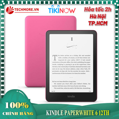 Combo Máy đọc sách Amazon Kindle Paperwhite 6 (Gen 12th) Kèm Bao Da, Mới nguyên Seal - Hàng chính hãng 