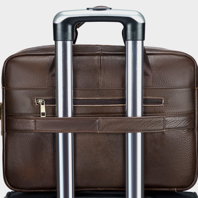 Túi xách nam 100% da bò thật cao cấp phong cách mới 15.6inh