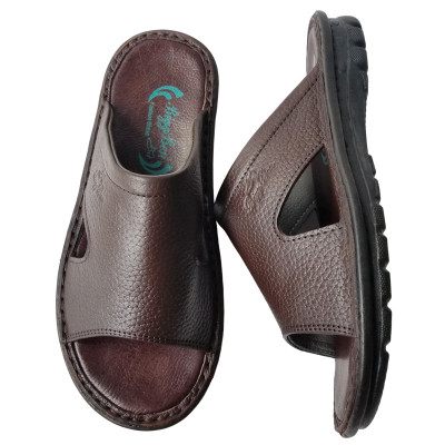 Dép Nam Quai Ngang BIGGBEN Da Bò Thật DN355