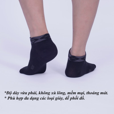 Hộp 5 đôi tất vớ nam cổ ngắn MRM Manlywear - mix màu, chất liệu sợi cotton êm chân, mềm mại thoáng mát, chống hôi chân